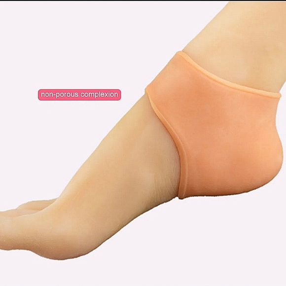 1 Pair Silicone Heel Socks. - Picture 2 of 6